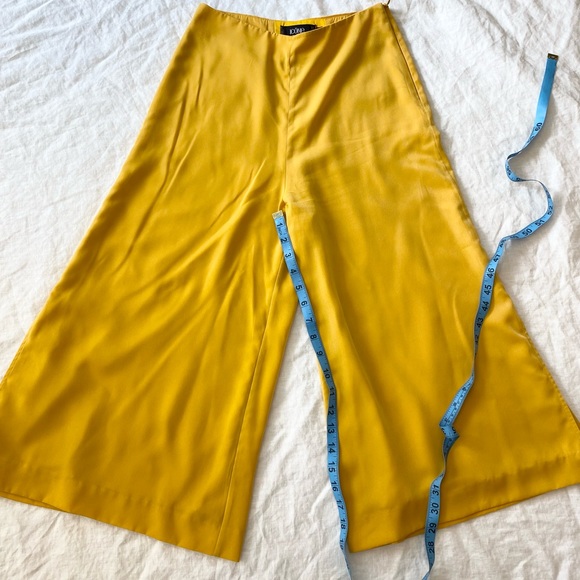 Icone Yellow Wide Leg High-Rise Culotte - Picture 6 of 10